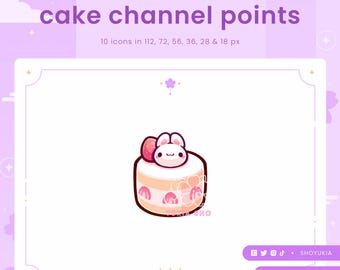May include: A pink and white cake with a small white bunny on top. The cake is decorated with pink flowers and a strawberry. The cake is surrounded by a white border with a gold design.