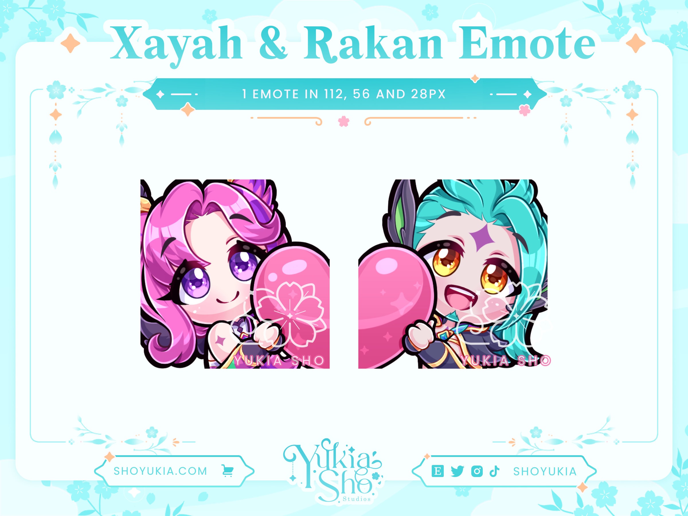 Star Guardian Xayah Rakan Heart Emotes for -  Hong Kong