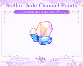 H: Star Rail Stellar Jade Channel Points for  Twitch | Twitch Channel Point Icon | Twitch Emotes | Stream Emotes |  Channel Point Redeem