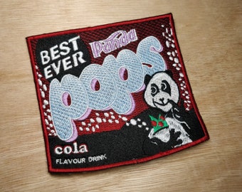 Panda Pops Patch 12x11cm
