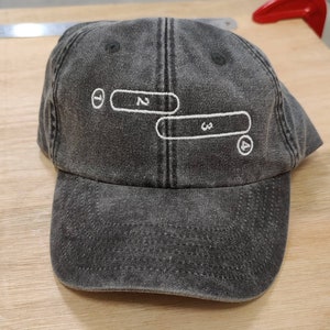 Original Aeropress measurement distressed cap