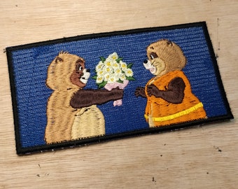 6" Pom Poko Blumen Aufnäher (Bügeln)