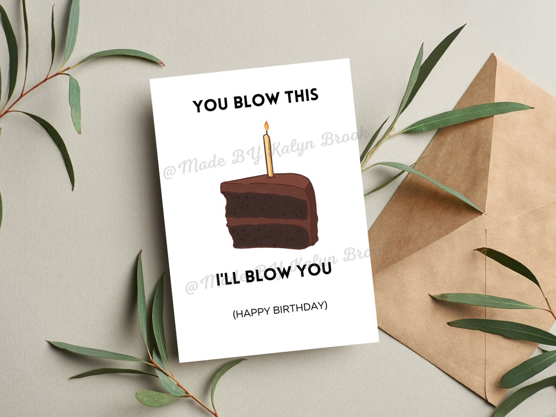 Printable Naughty Birthday Card Sexy Gift for Him. - Etsy