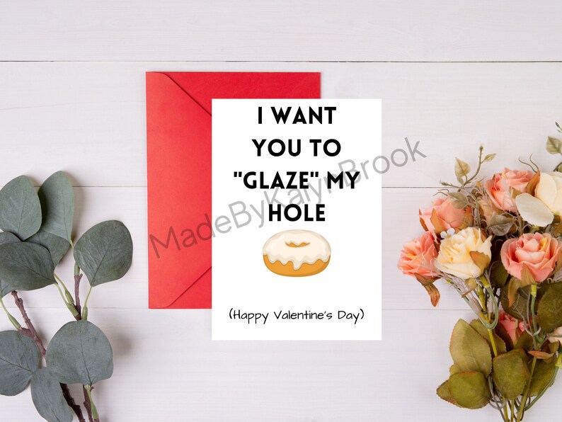 Naughty Valentine's Day Card, Printable Card, Valentine's Day Gift for ...