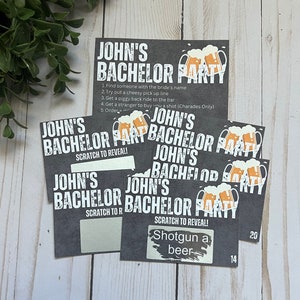 Bachelor Scratch Off Scavenger HuntBachelor Weekend-Beach Bachelor-Bachelor Hunt-Bachelor Game-Bachelor Party Games-Bachelor Party Task image 1