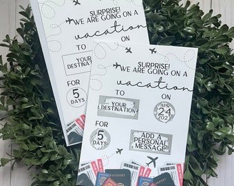 Travel Scratch Off Vacation Reveal--Secret Message-Vacation Reveal-Surprise Trip Ticket-Family Trip 2022-Trip Reveal Puzzle-Graduation Trip