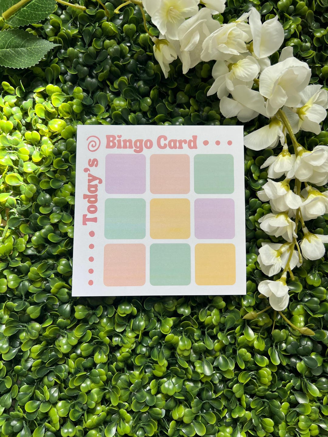 Today's Bingo Card Colorful Notepad--funny Notepad-to Do Memo Pad ...