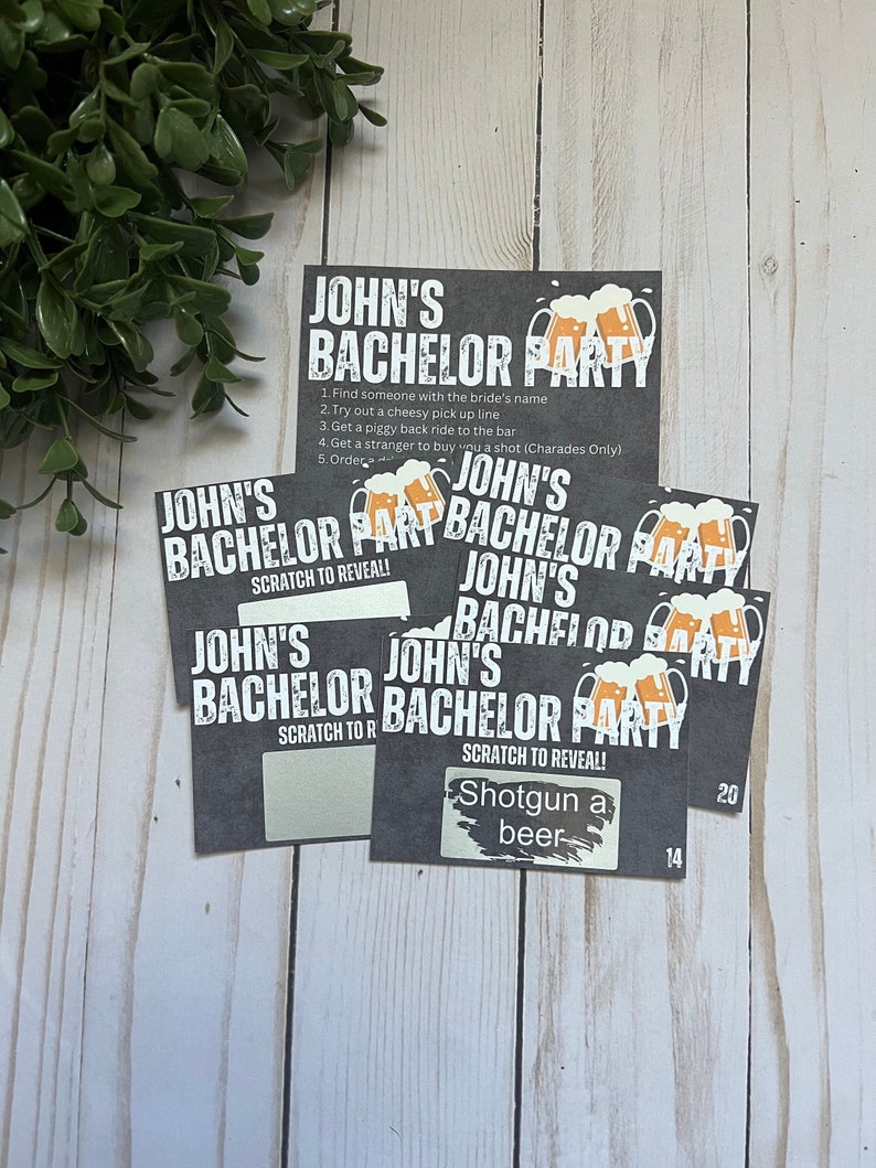 Bachelor Scratch Off Scavenger HuntBachelor Weekend-Beach Bachelor-Bachelor Hunt-Bachelor Game-Bachelor Party Games-Bachelor Party Task image 1