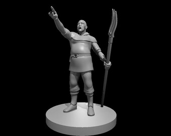 Commoners, Miniature for Dungeons and Dragons by mz4250