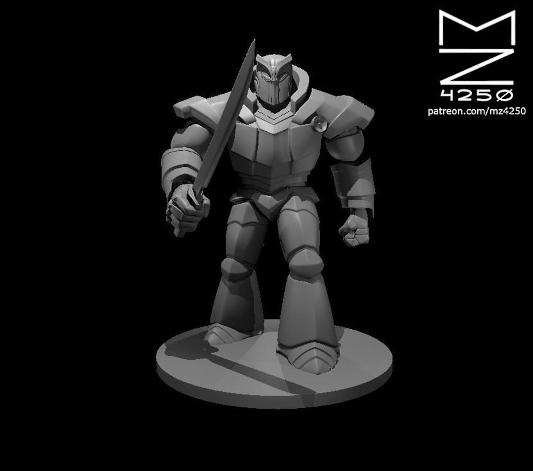 Iron Golem Miniature for Dungeons and Dragons by Mz4250 Etsy