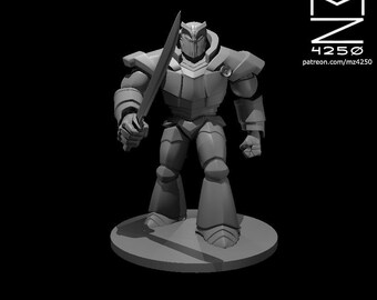 Miniature Golem Végétal Donjons & Dragons - Résine 3D, échelle 28mm, Non Peinte, Epic Miniatures