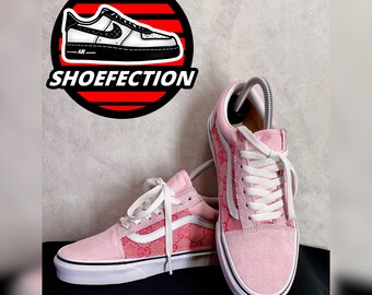pink vans custom