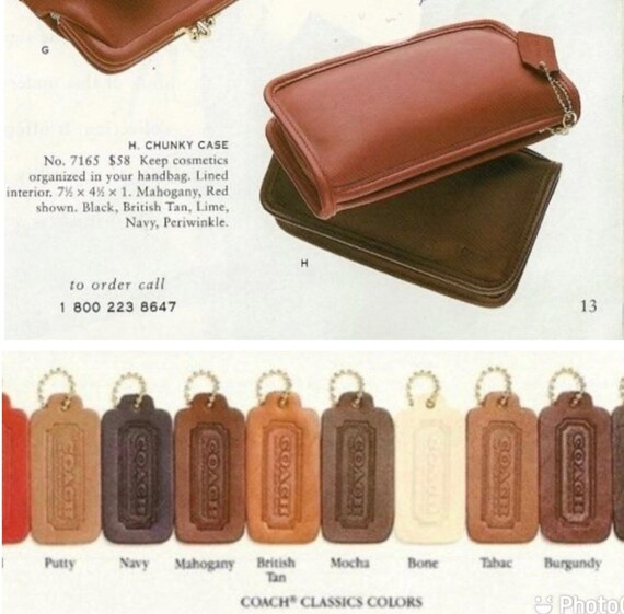 Vintage COACH Chunky Case Cosmetic Multipurpose Utility