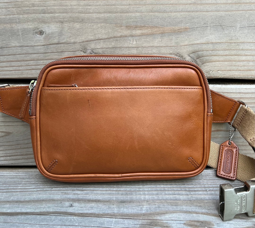バッグ VINTAGE COACH CANTEEN Fanny Pack 90s USA Vintage Coach Canteen Waist Pouch Fanny Pack 0515 Black USA