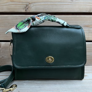 Vintage Coach Green Beckett Shoulder Bag 