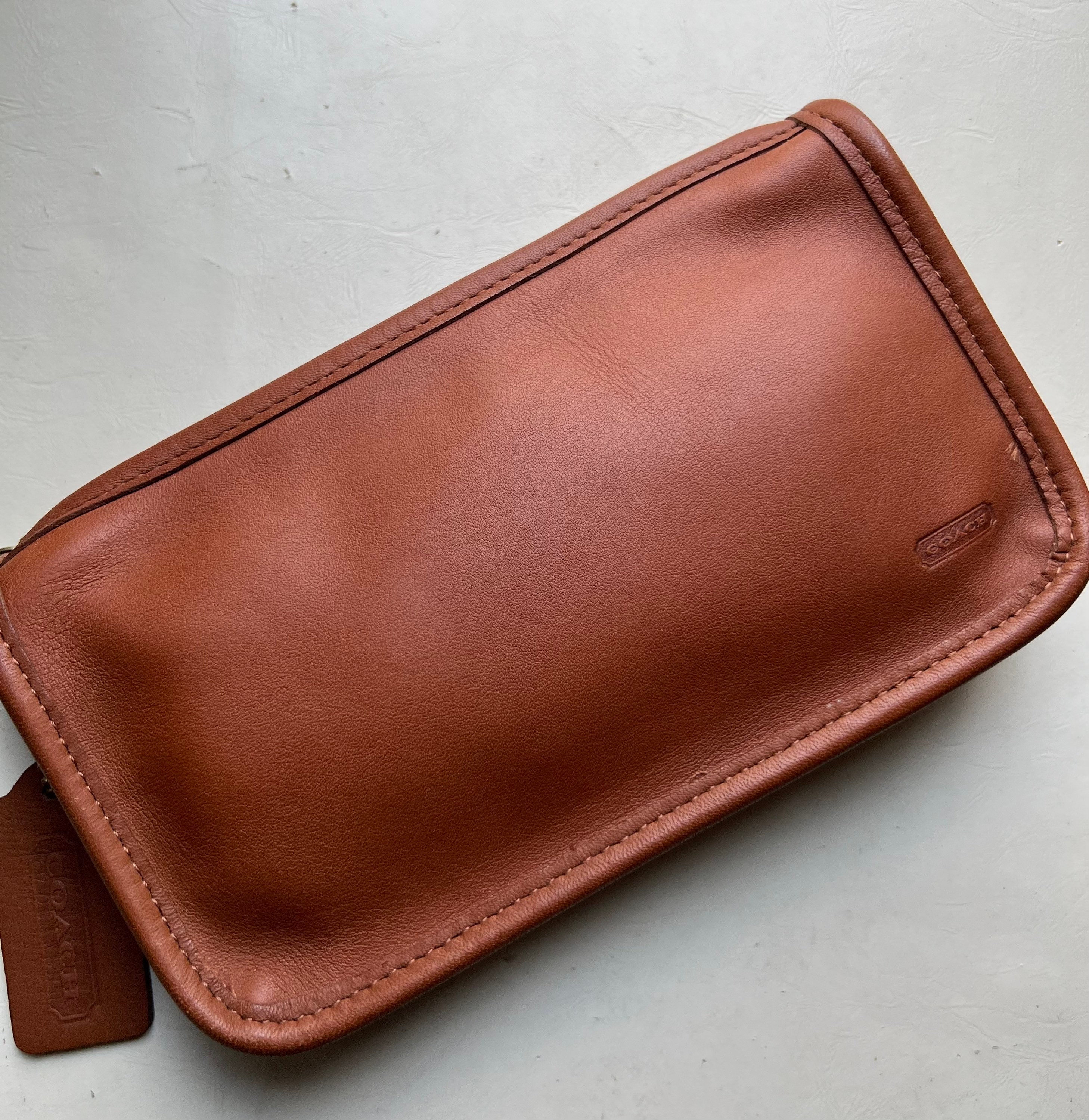 バッグ Vintage Coach Chunky Case makeup Pouch New, Vintage COACH Chunky Case Cosmetic Money Multipurpose Utility
