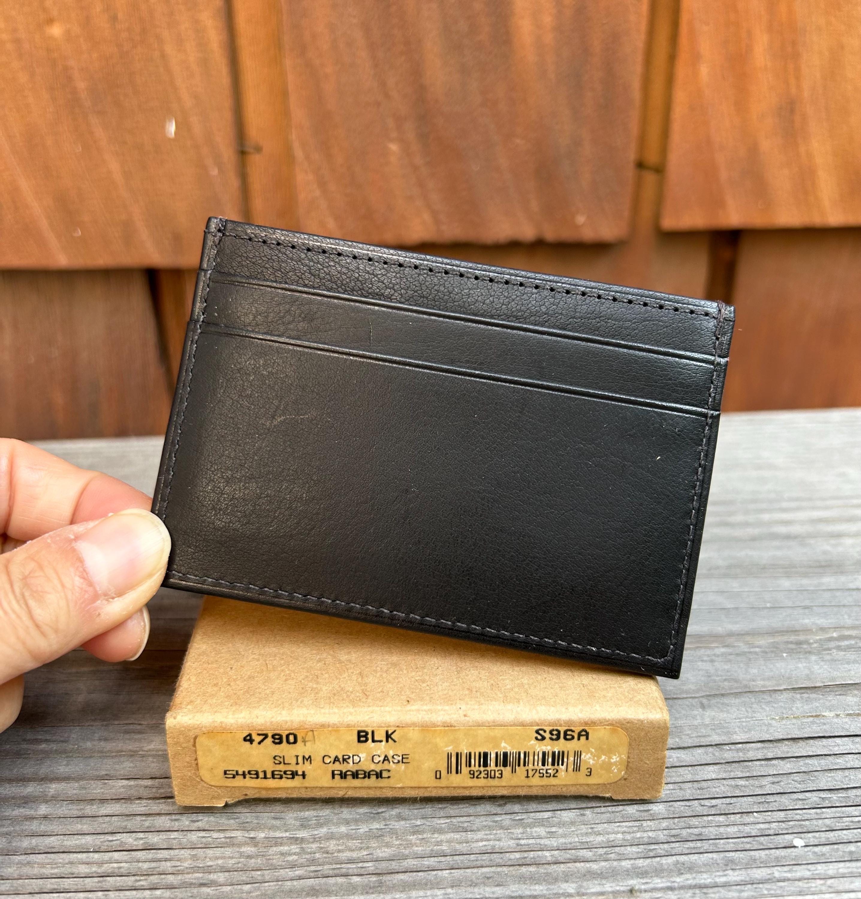 New Vintage Coach Slim Leather Card Case Black - Etsy New Vintage Coach Slim Leather Card Case Black - Etsy