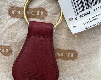New 90s Vintage Coach Classic Leather Key Fob, 7210 Black - Etsy