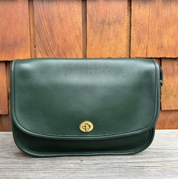New Bottle Green Vintage Coach City Bag 9790 - Etsy