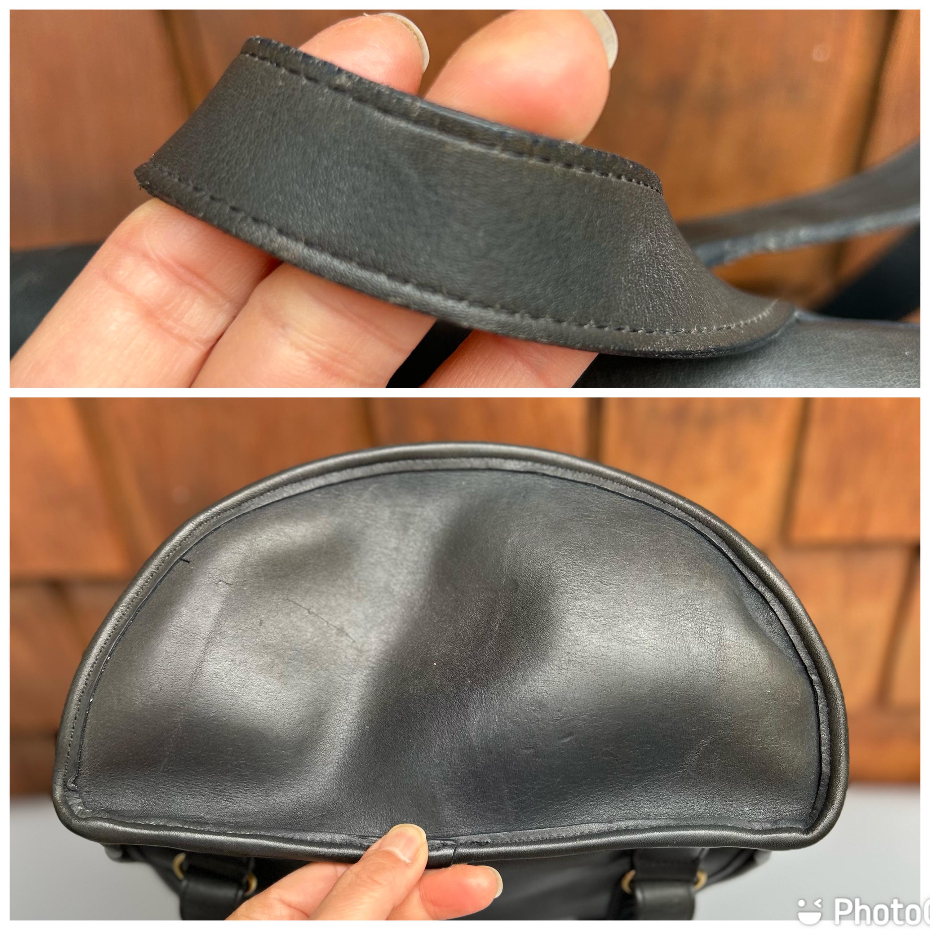 バッグ Vintage Coach Day Pack Navy Leather USA Navy XL Vintage Coach Travel Backpack Weekender Carry on