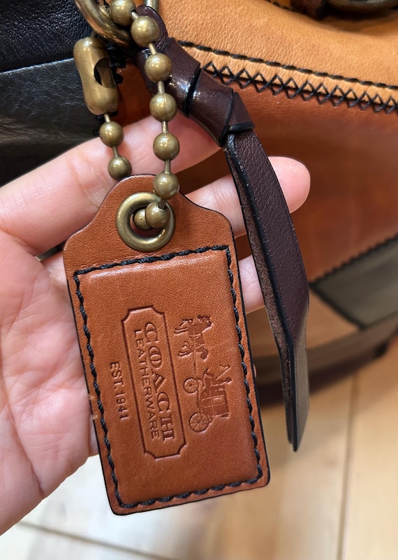 Distressed Coach Bleecker Patchwork Burnished Vac… - image 7