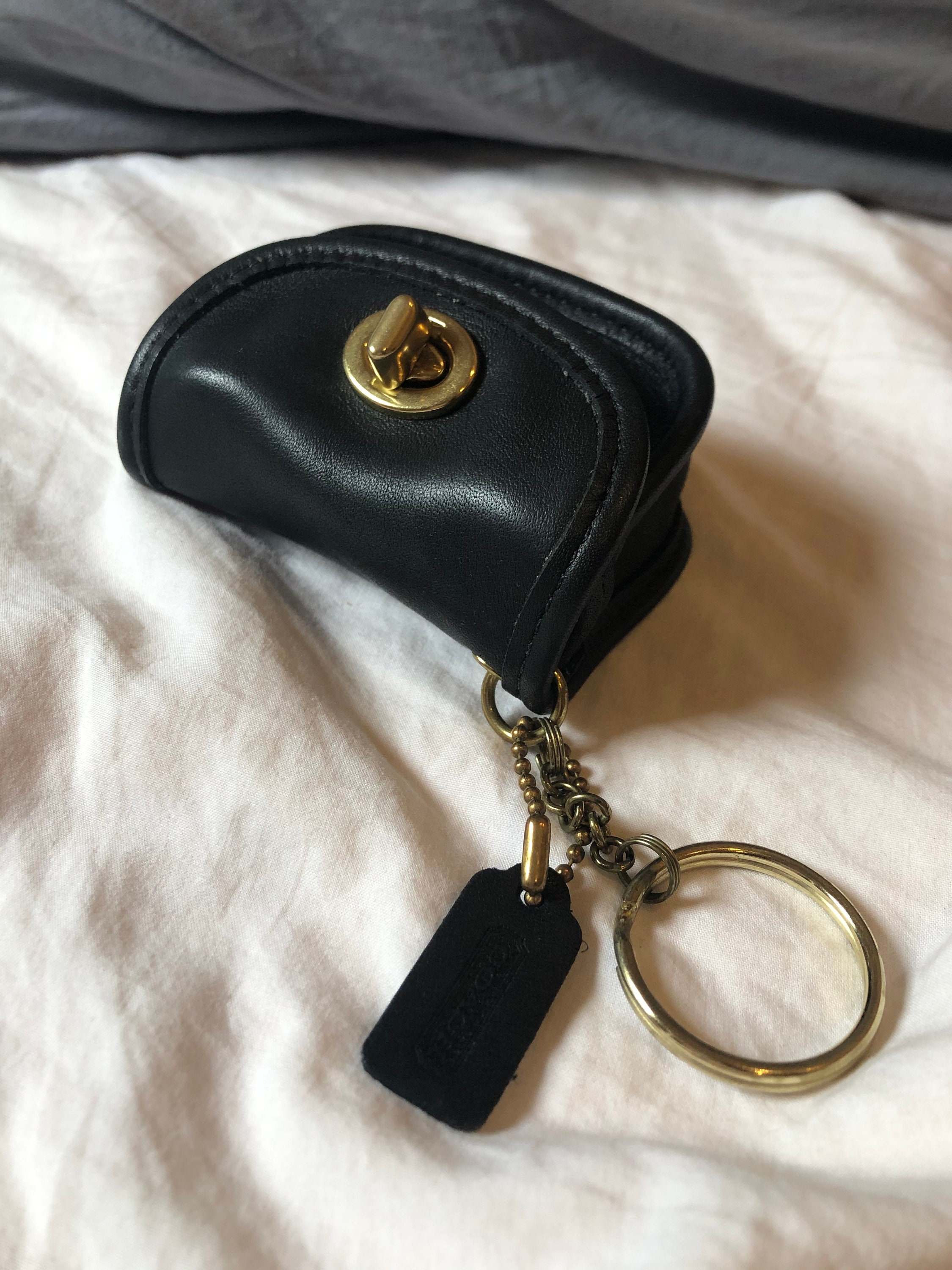 New key fob vintage Coach city coin pouch Coach Archive Etsy