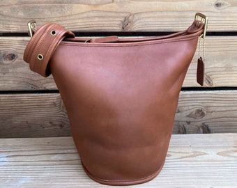 Coach Duffle Sac in Mahogany Leather 