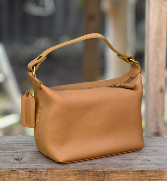 Reserved Rare Vintage Coach Mini Pouch Saddle Tan Etsy