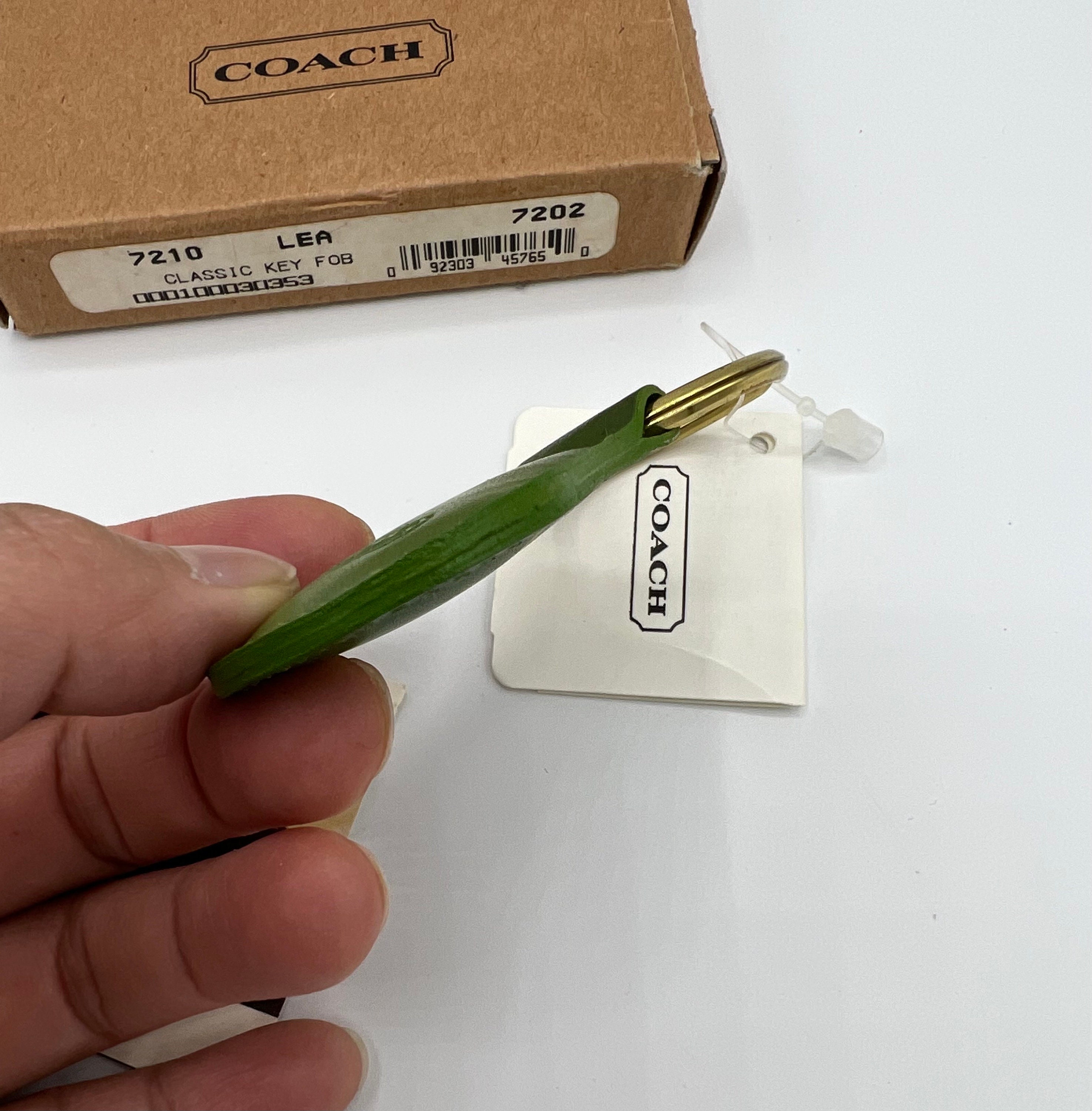 NWT 90s Leaf Green Vintage Coach Classic Key Fob, 7210 - Etsy