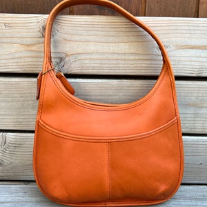 Tangerine Large Vintage Coach Ergo Zip Bag 9033 - Etsy