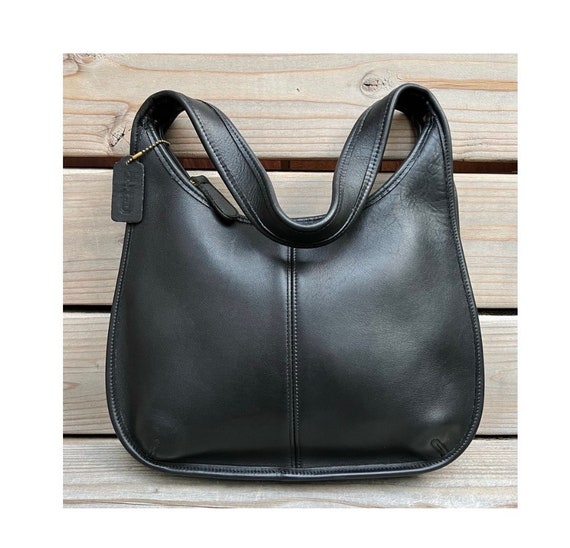 Vintage Coach Ergo Zip hobo shoulder Bag 9025, Black Gem