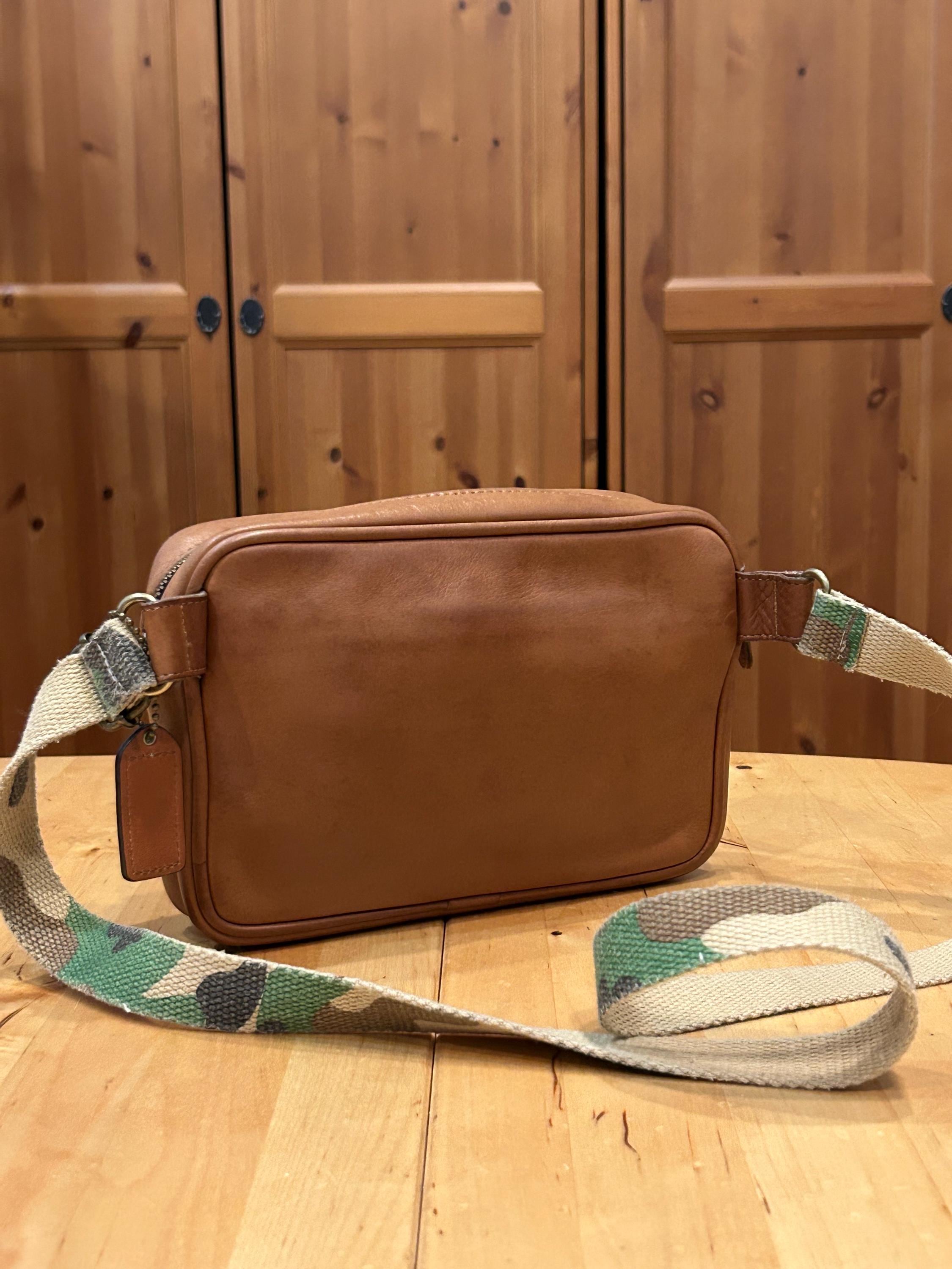 Upcrafted M/L Vintage Coach Twin Double Turnlock Pocket Bum Bag