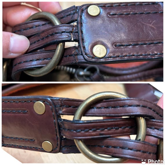 Distressed Coach Bleecker Patchwork Burnished Vac… - image 13