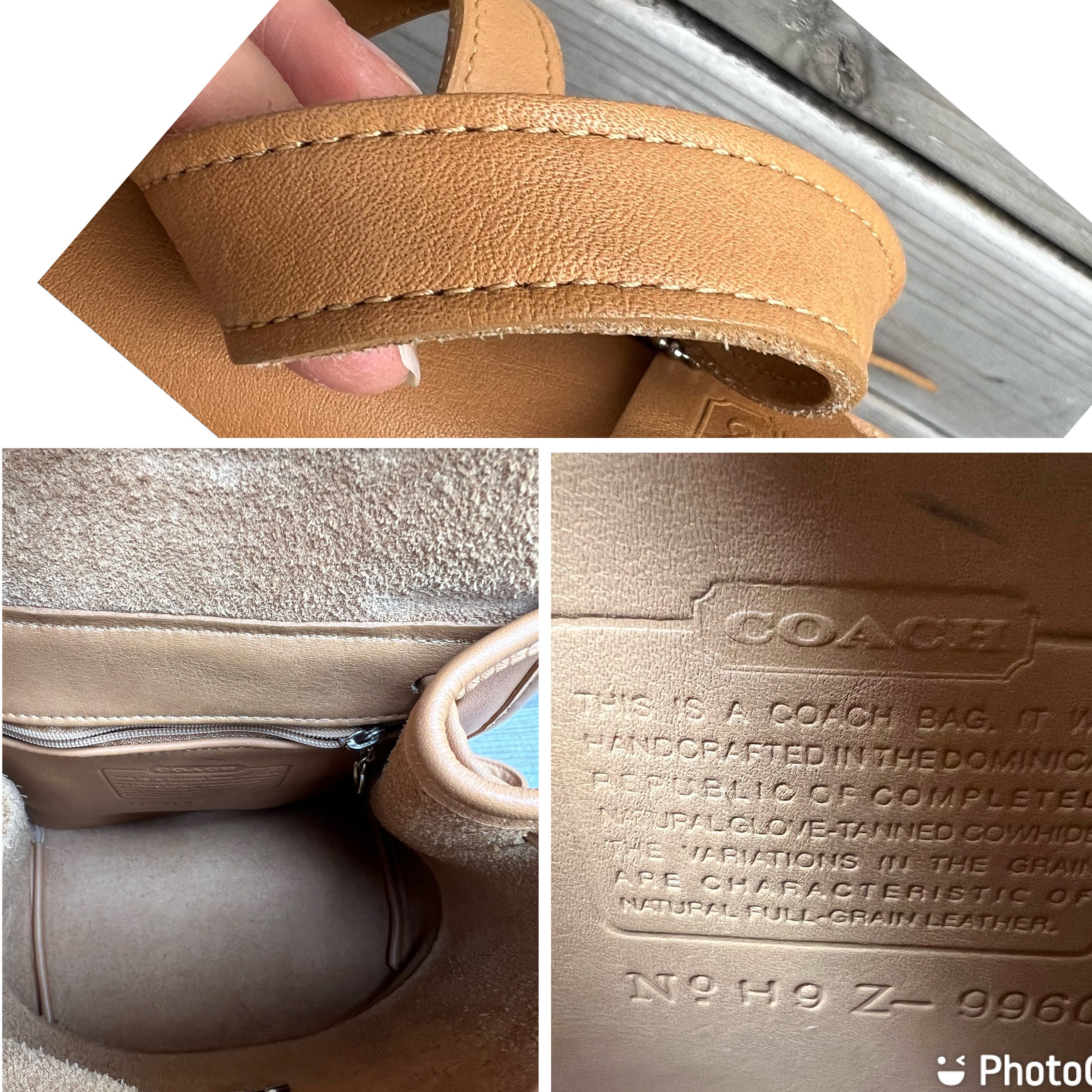 90s Vintage Coach Camel Nickel Leather Daypack Backpack 9960 90s Vintage Coach Camel Nickel Leather Daypack Backpack 9960