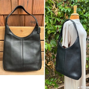 Rare XL Vintage Coach Ergo Hobo Bag 9026, Black - Etsy