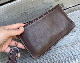 Vintage Coach mini Leather Porch Brown Vintage Coach mini Leather Porch Brown