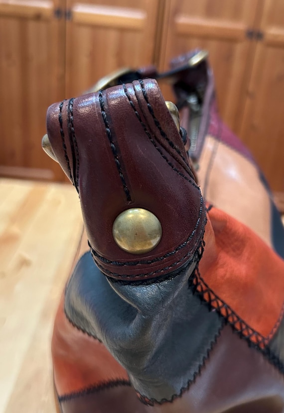 Distressed Coach Bleecker Patchwork Burnished Vac… - image 9