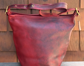 COACH Vintage XL Duffle Feed Sac Large Bucket Bag in Rare Bottle