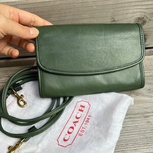 Olive green coach purse hotsell