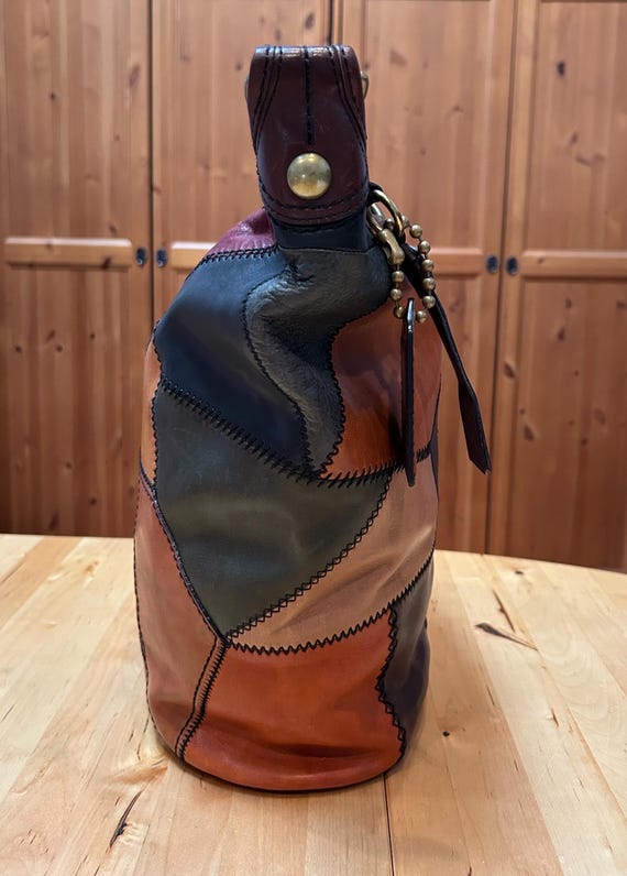 Distressed Coach Bleecker Patchwork Burnished Vac… - image 5