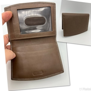 90s Vintage Coach Madison Pass Case ID Leather Wallet 4486