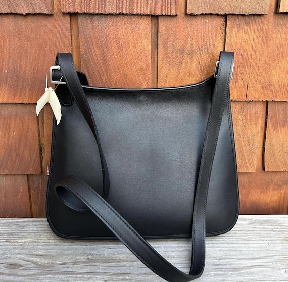 NWT Vintage Coach Hippie Flap Saddle Crossbody Bag 9134 Black