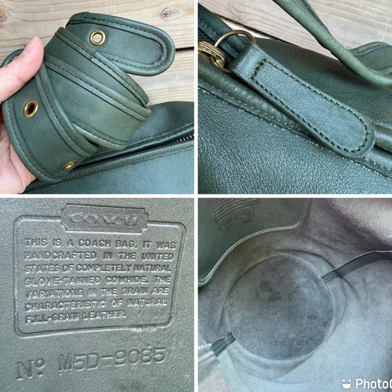 Bottle Green XL Vintage Coach Duffle Feed Sac 9085 Travel