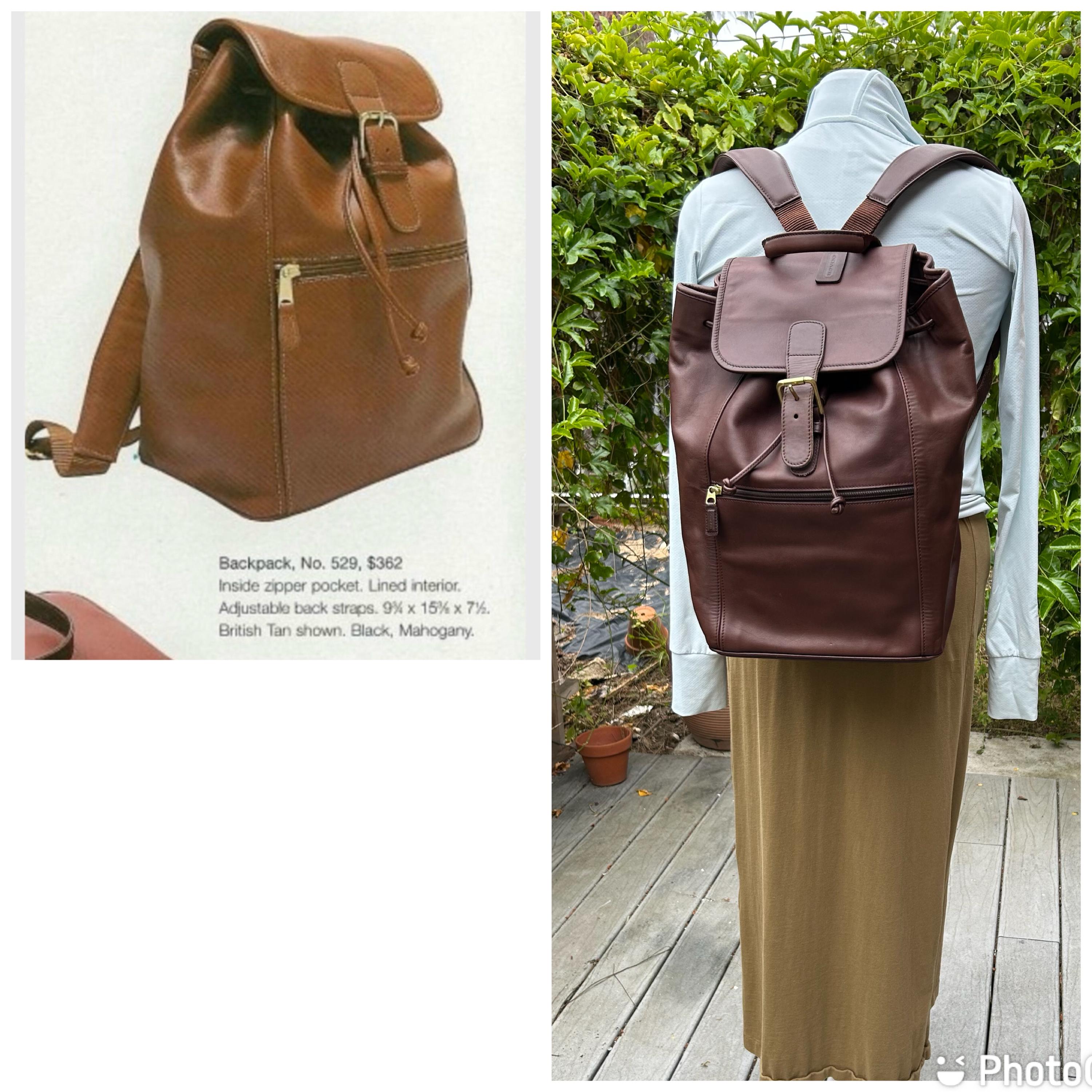 New 90s Vintage Coach XL Travel Backpack Weekender Carry on 