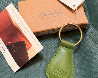 Vintage Coach Green Key Fob - Etsy