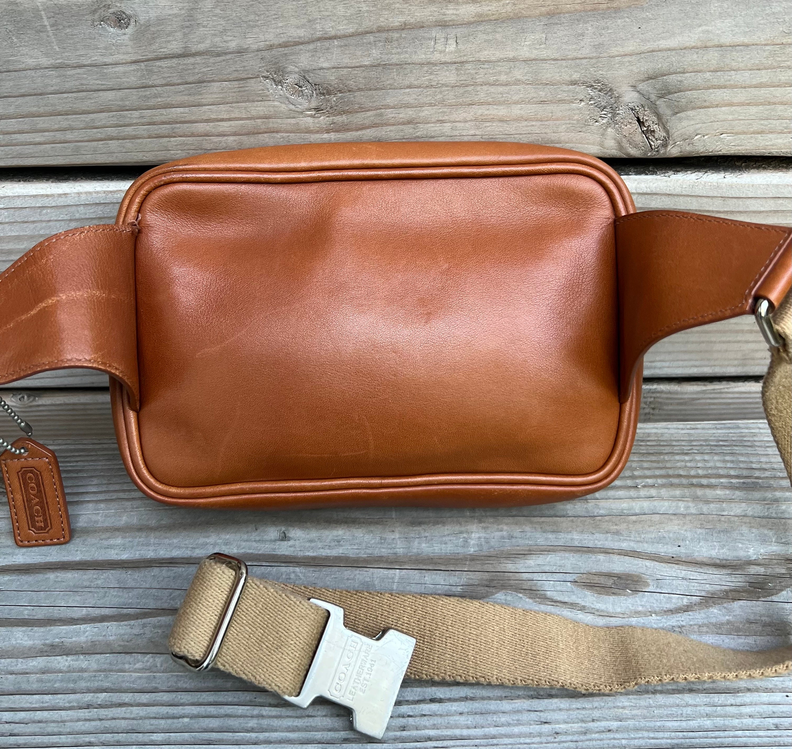 Coach Waist Bag Leather Fanny Pack British Tan - Etsy