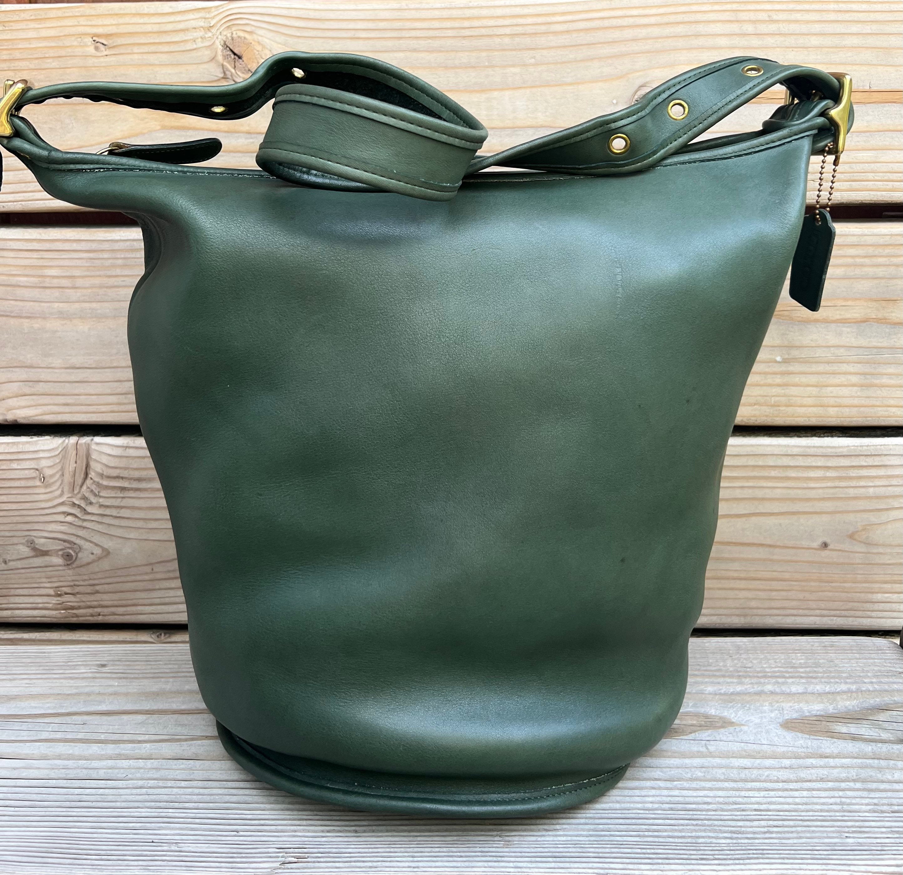 Rare Vintage Coach Duffel Bag XL Green Genuine | eBay