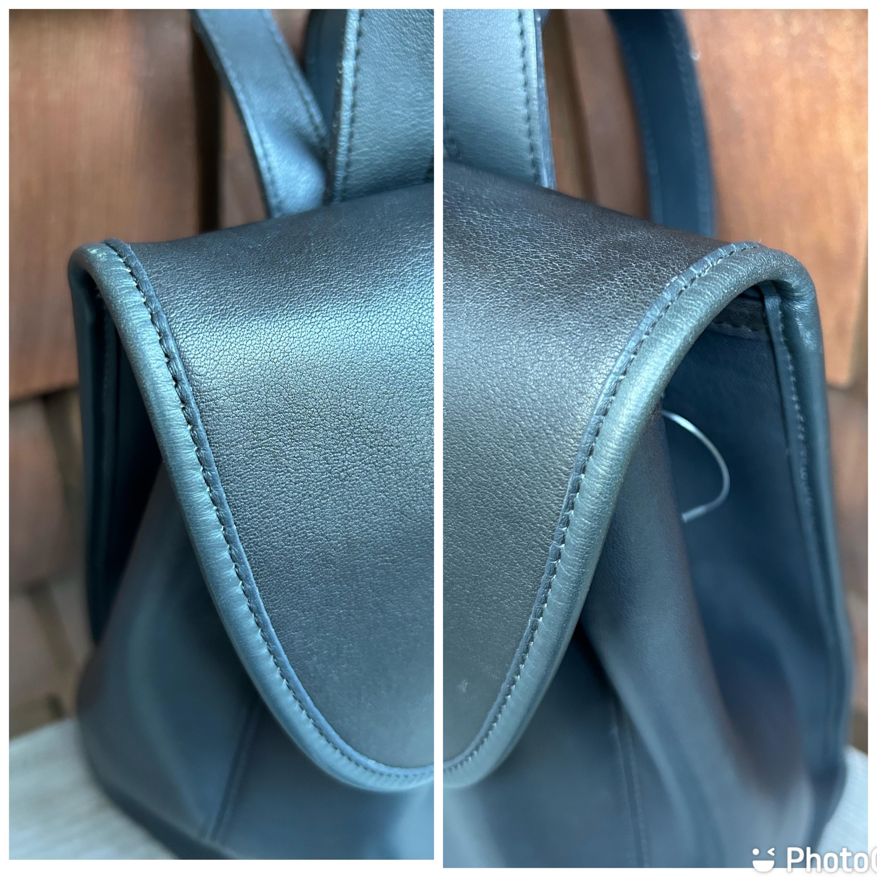 New Navy Vintage Coach Travel Weekender Backpack Rucksack 9943 Navy XL Vintage Coach travel backpack Weekender carry on  main image 4