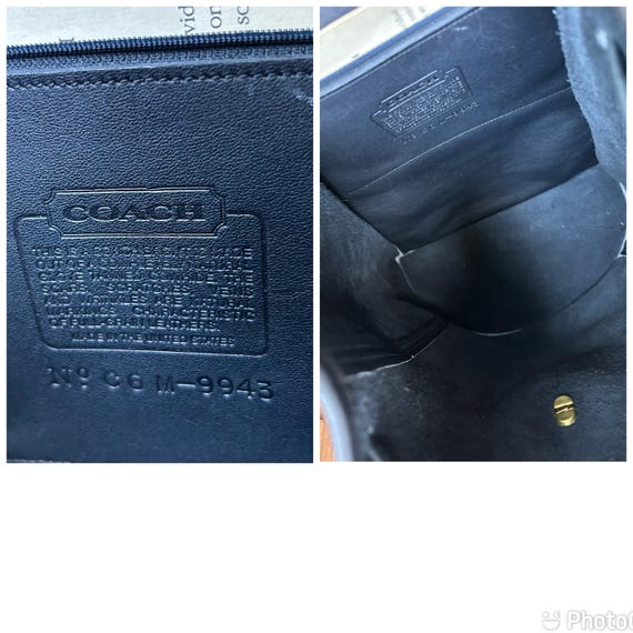 New Navy Vintage Coach Travel Weekender Backpack Rucksack 9943 - Etsy