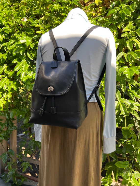 Nickel, Vintage COACH Large Daypack Backpack 9791, bl… Gem